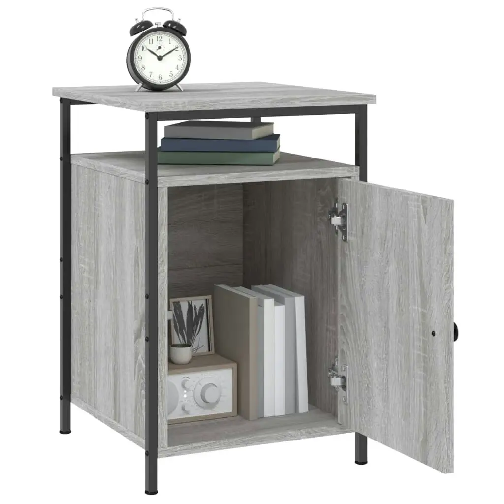 Bedside Cabinets 2 pcs Grey Sonoma 40x42x60 cm Engineered Wood 825870