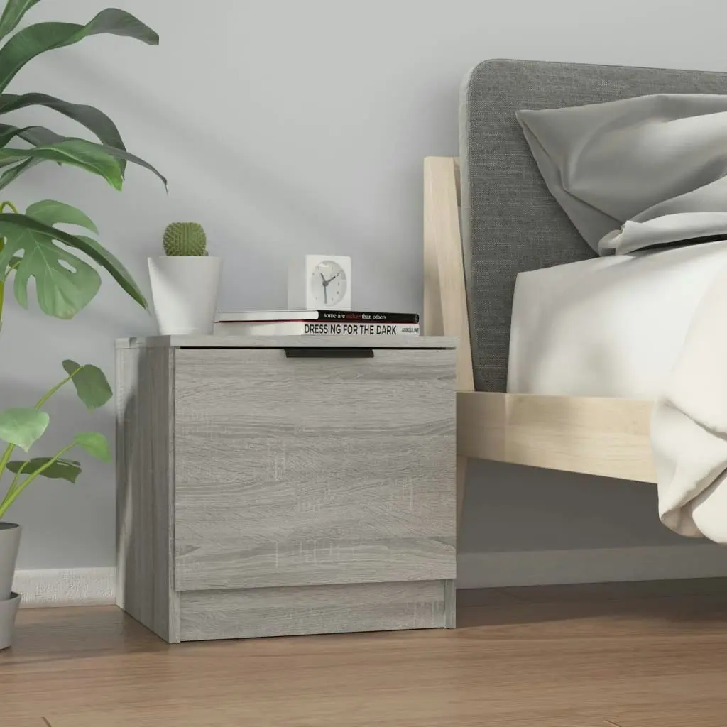 Bedside Cabinets 2 pcs Grey Sonoma 40x39x40 cm 817030