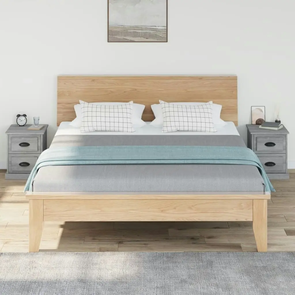 Bedside Cabinets 2 pcs Grey Sonoma 39x39x47.5 cm Engineered Wood 816157