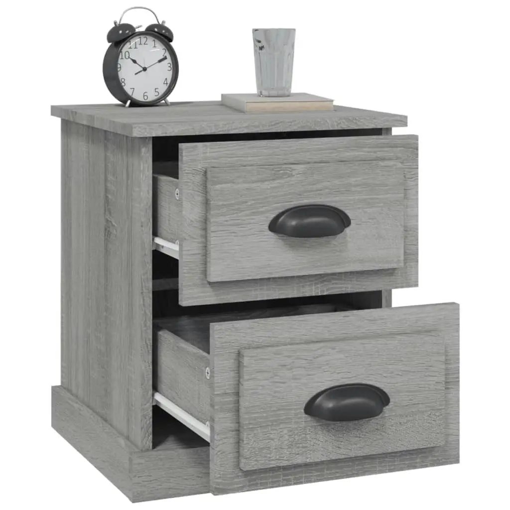 Bedside Cabinets 2 pcs Grey Sonoma 39x39x47.5 cm Engineered Wood 816157