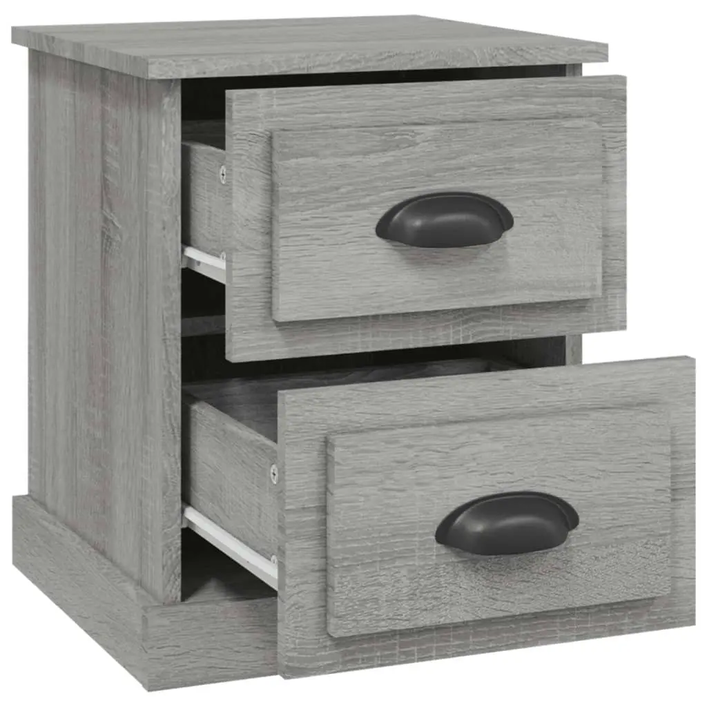 Bedside Cabinets 2 pcs Grey Sonoma 39x39x47.5 cm Engineered Wood 816157