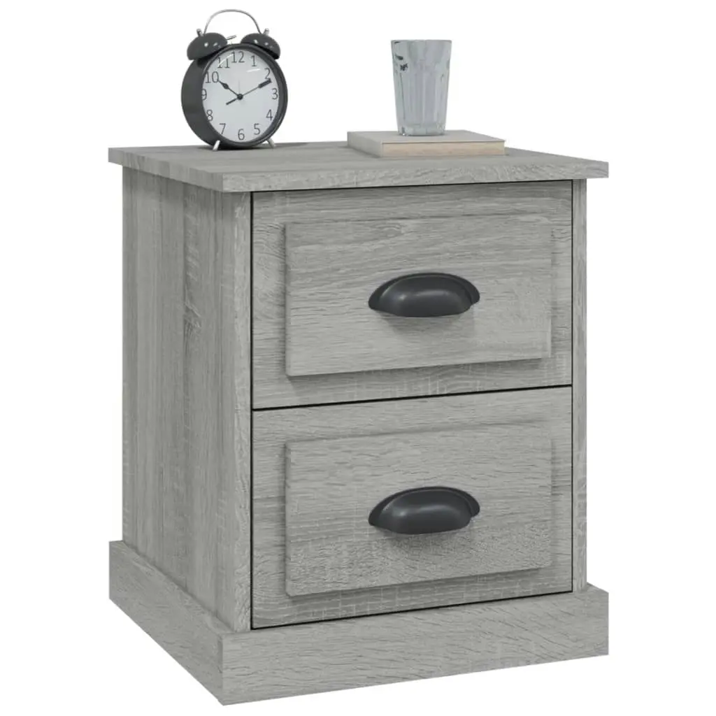 Bedside Cabinets 2 pcs Grey Sonoma 39x39x47.5 cm Engineered Wood 816157