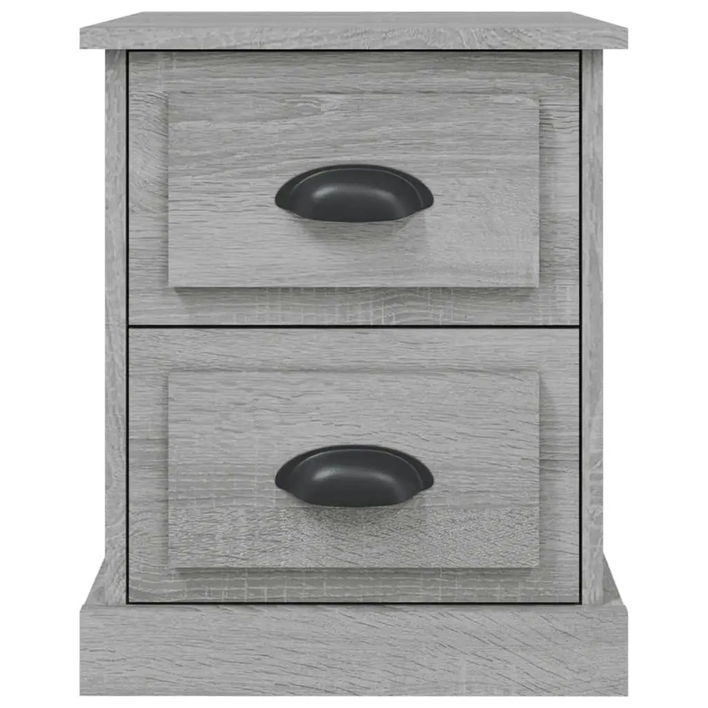 Bedside Cabinets 2 pcs Grey Sonoma 39x39x47.5 cm Engineered Wood 816157