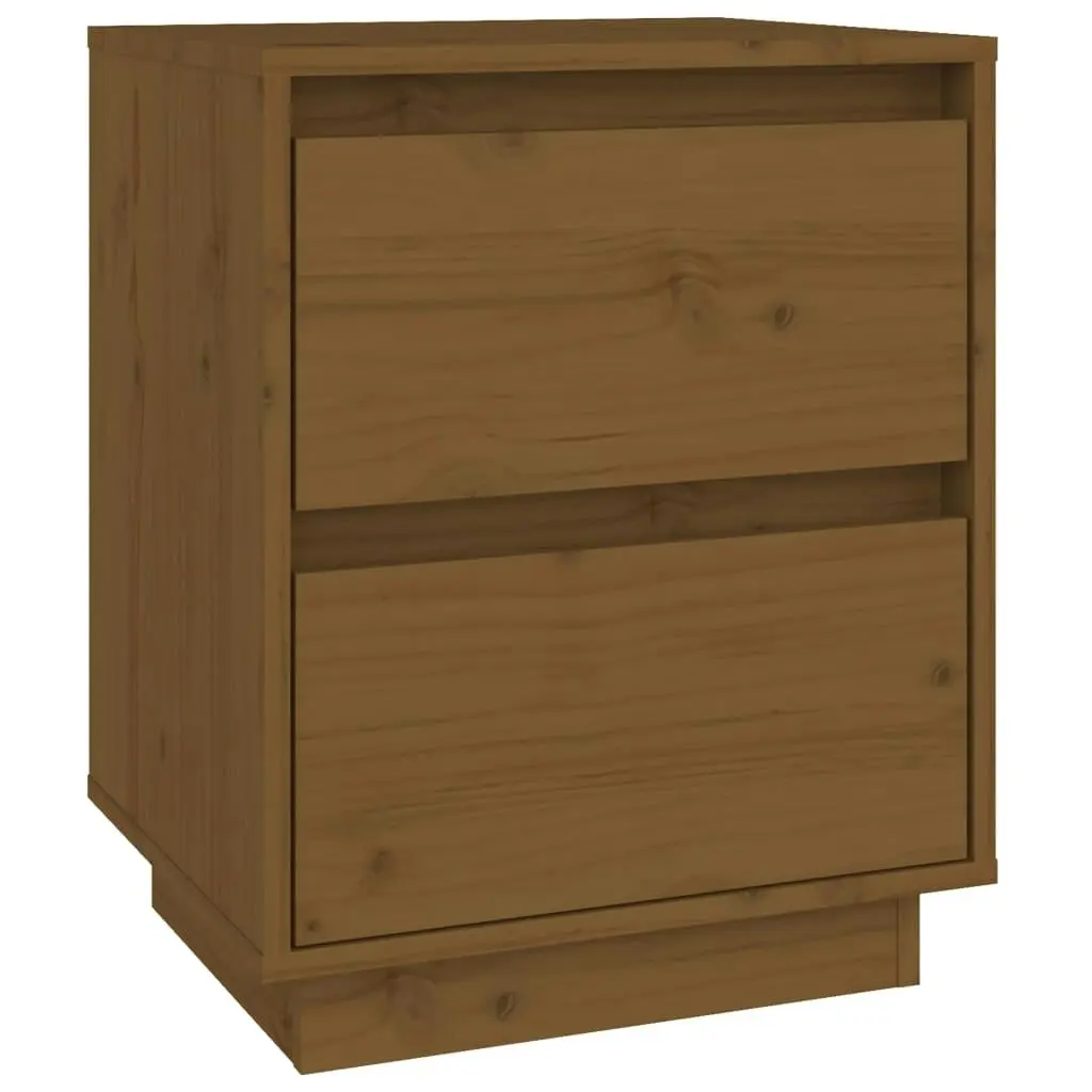 Bedside Cabinets 2 pcs Honey Brown 40x35x50 cm Solid Wood Pine 813322