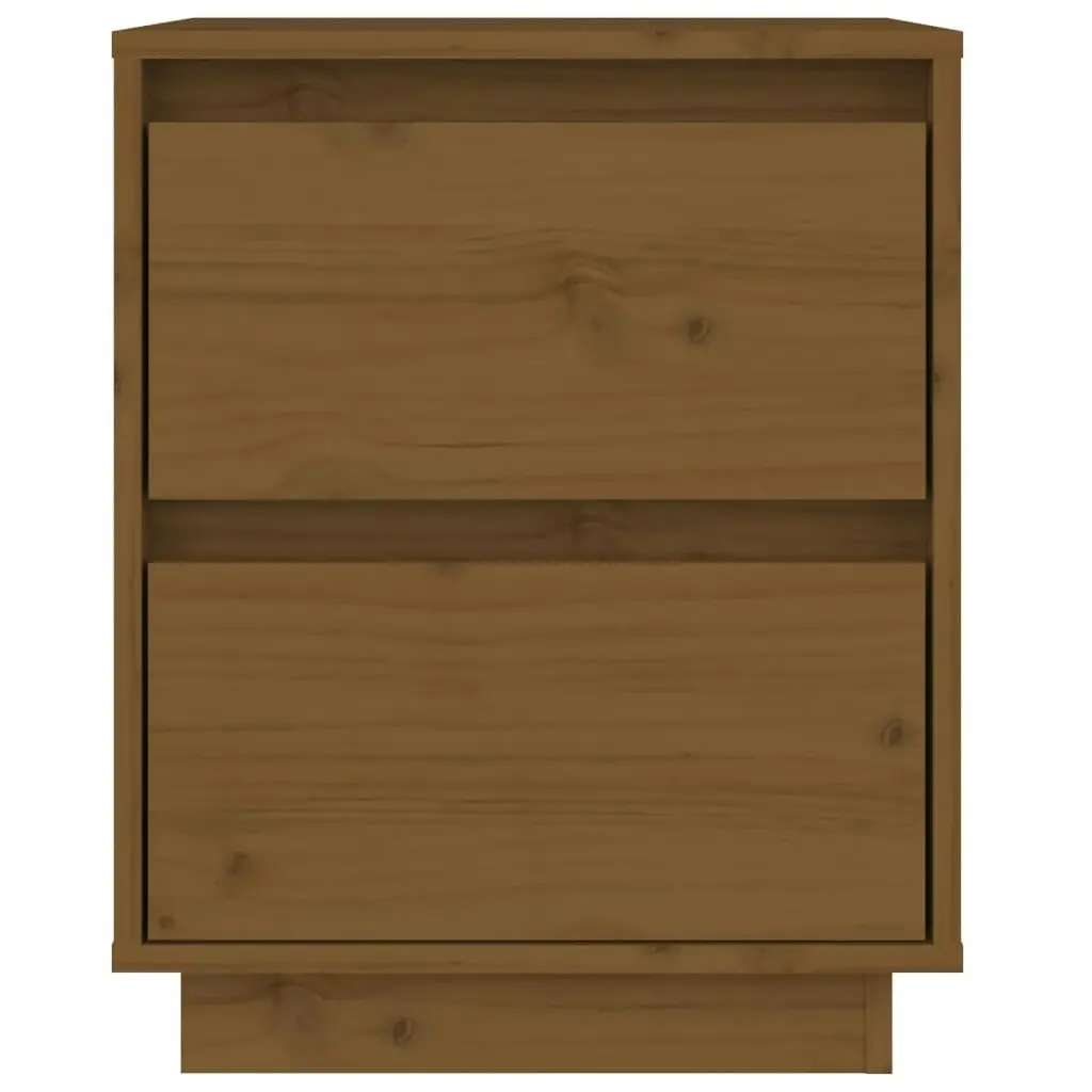 Bedside Cabinets 2 pcs Honey Brown 40x35x50 cm Solid Wood Pine 813322