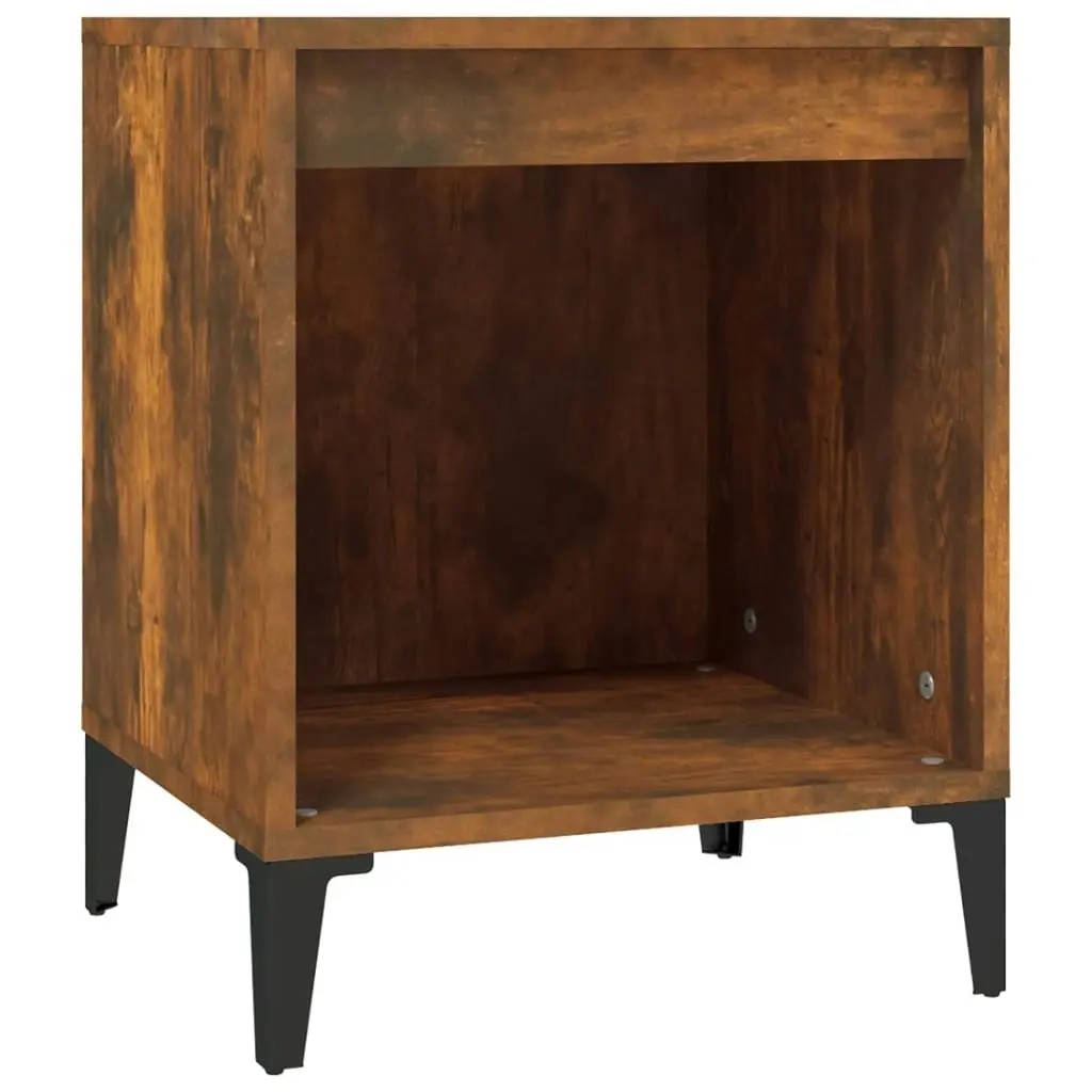 Bedside Cabinets 2 pcs Smoked Oak 40x35x50 cm 821885