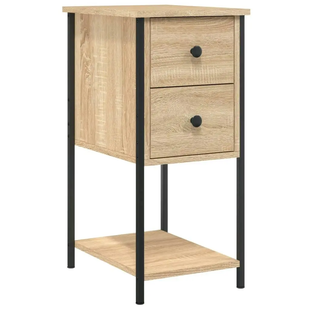 Bedside Cabinets 2 pcs Sonoma Oak 32x42x70 cm Engineered Wood 826096