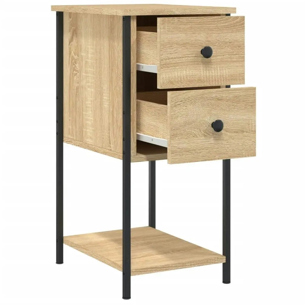 Bedside Cabinets 2 pcs Sonoma Oak 32x42x70 cm Engineered Wood 826096