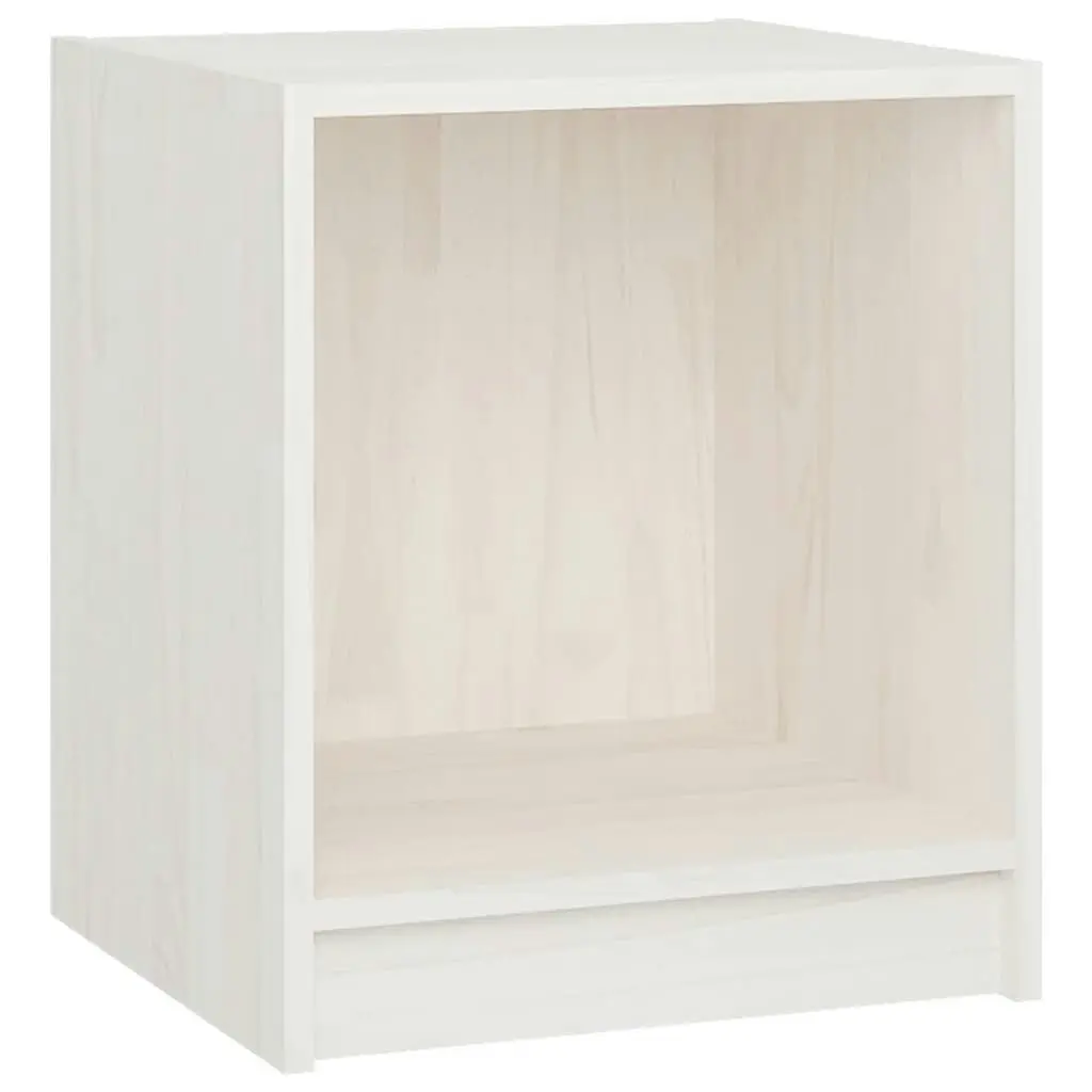 Bedside Cabinets 2 pcs White 35.5x33.5x41.5 cm Solid Pinewood 809922