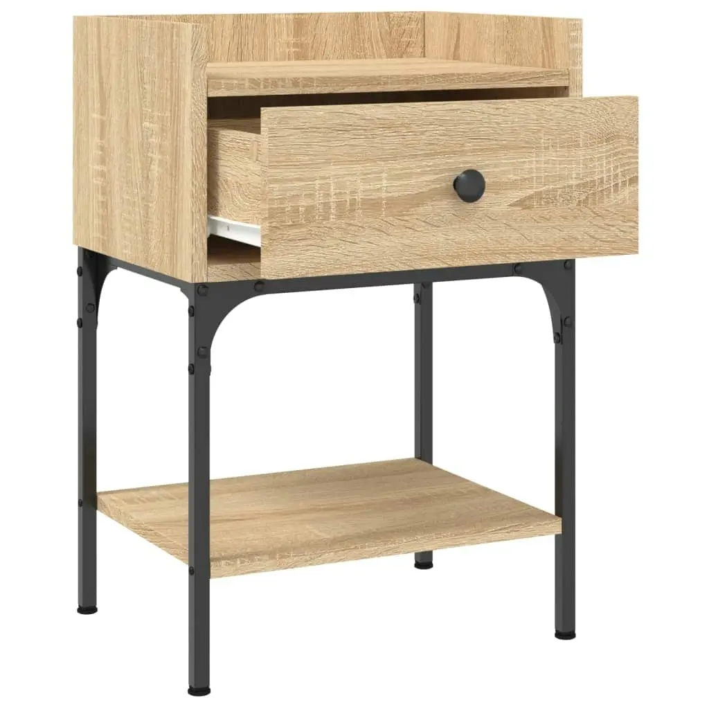 Bedside Table Sonoma Oak 40.5x31x60 cm Engineered Wood 825895