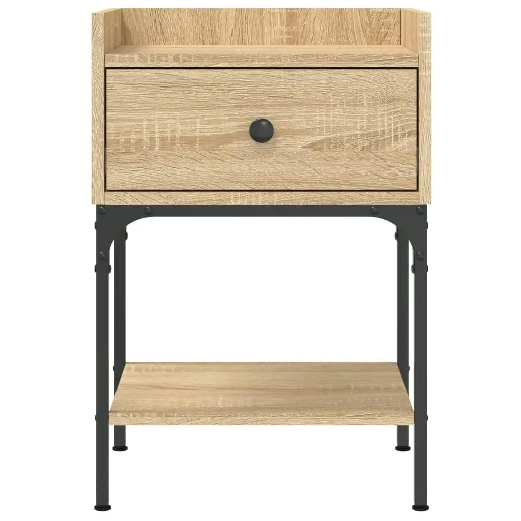 Bedside Table Sonoma Oak 40.5x31x60 cm Engineered Wood 825895