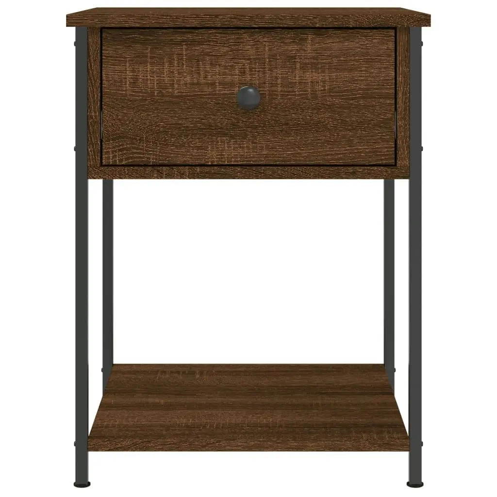 Bedside Tables 2 pcs Brown Oak 44x45x58 cm Engineered Wood 825852