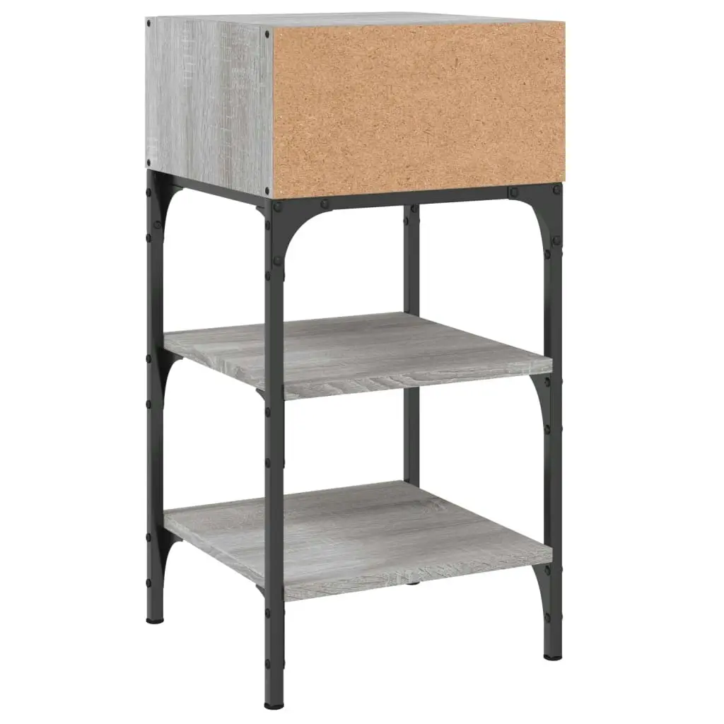 Bedside Tables 2 pcs Grey Sonoma 35x34.5x70 cm Engineered Wood 825890