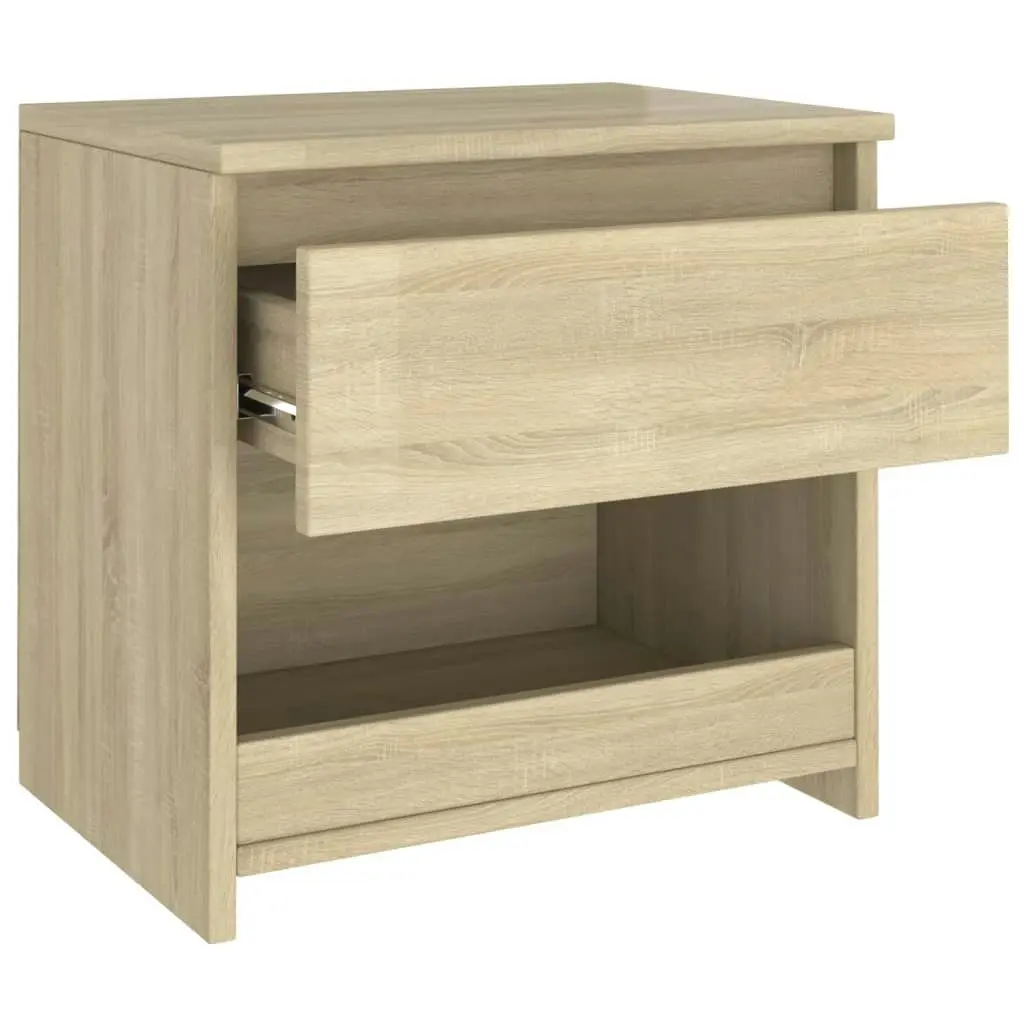 Bedside Cabinets 2 pcs Sonoma Oak 40x30x39 cm Engineered Wood 803450