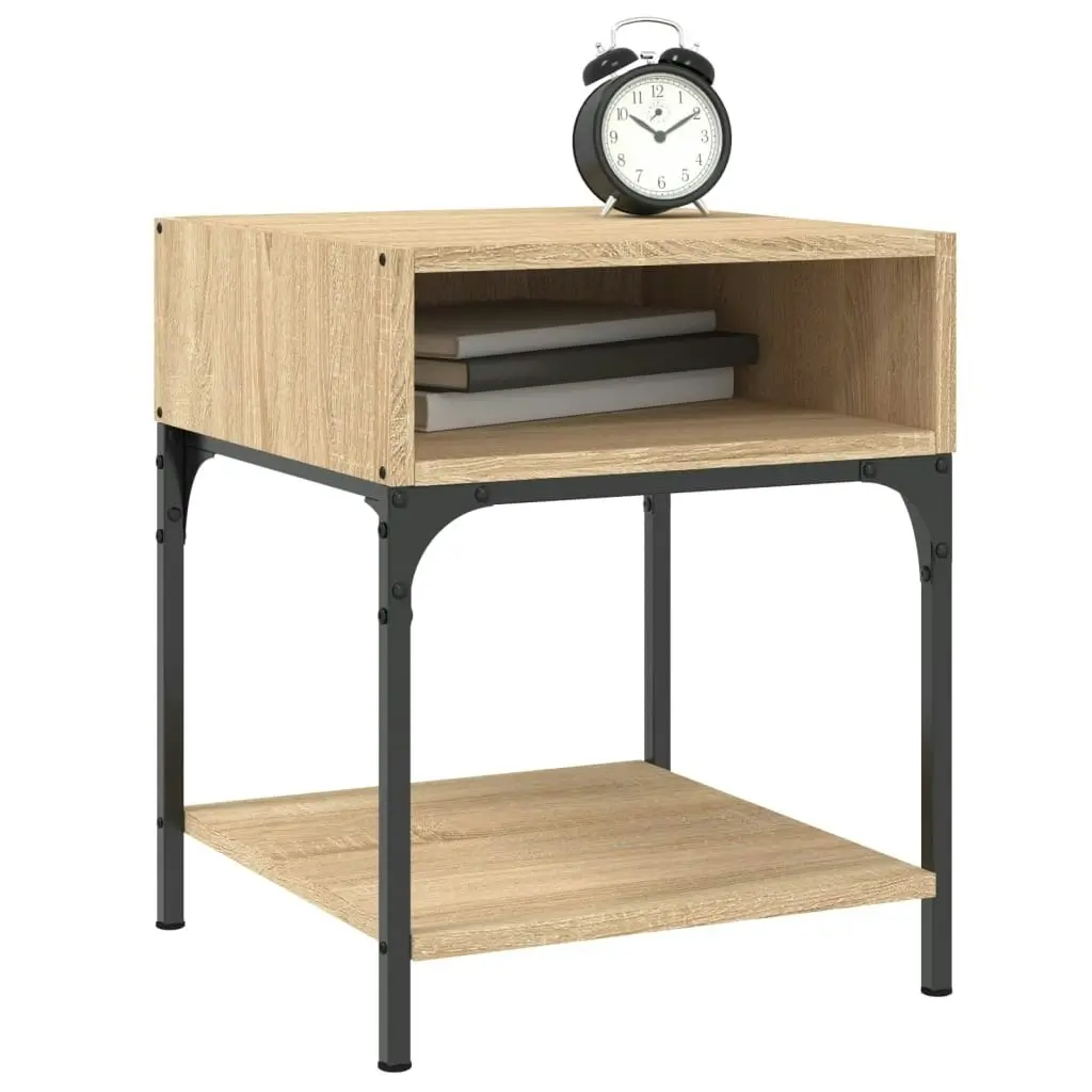 Bedside Table Sonoma Oak 40x41x50 cm Engineered Wood 825875