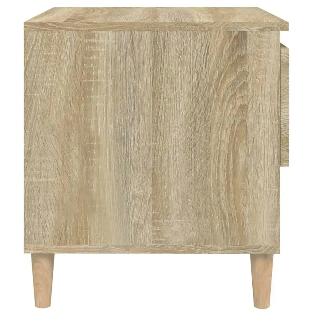 Bedside Table Sonoma Oak 50x46x50 cm Engineered Wood 819538