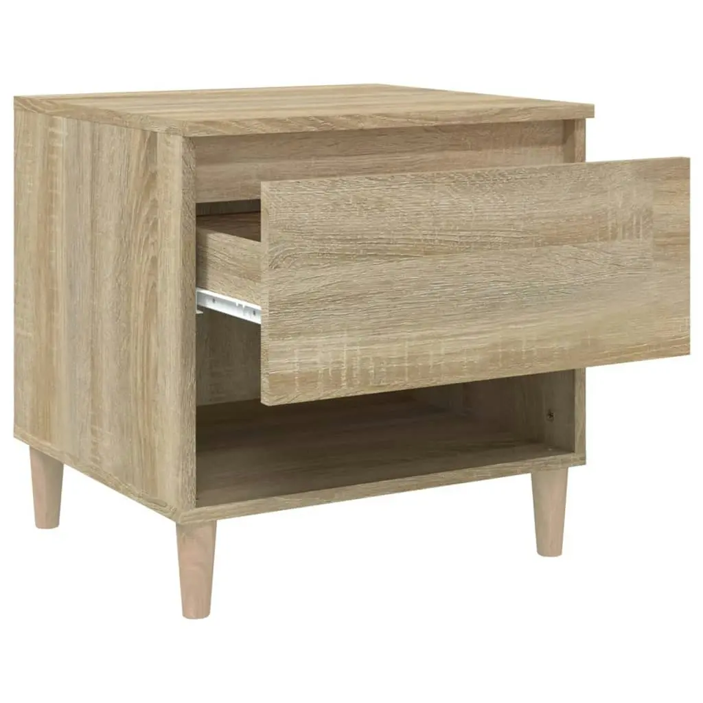 Bedside Table Sonoma Oak 50x46x50 cm Engineered Wood 819538