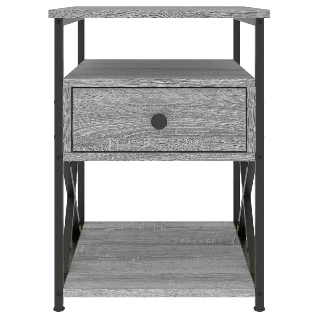 Bedside Cabinets 2 pcs Grey Sonoma 40x42x55 cm Engineered Wood 826080