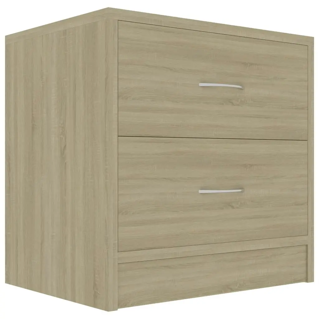 Bedside Cabinets 2 pcs Sonoma Oak 40x30x40 cm Engineered Wood 801042