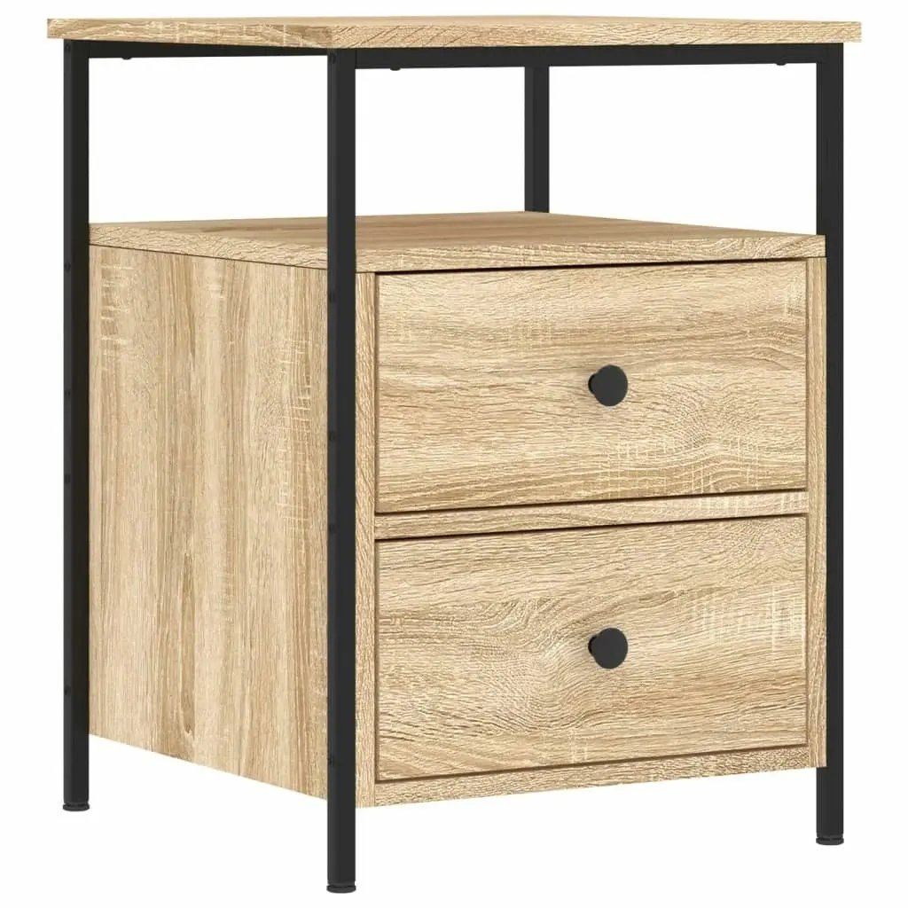 Bedside Cabinets 2 pcs Sonoma Oak 44x45x60 cm Engineered Wood 826006