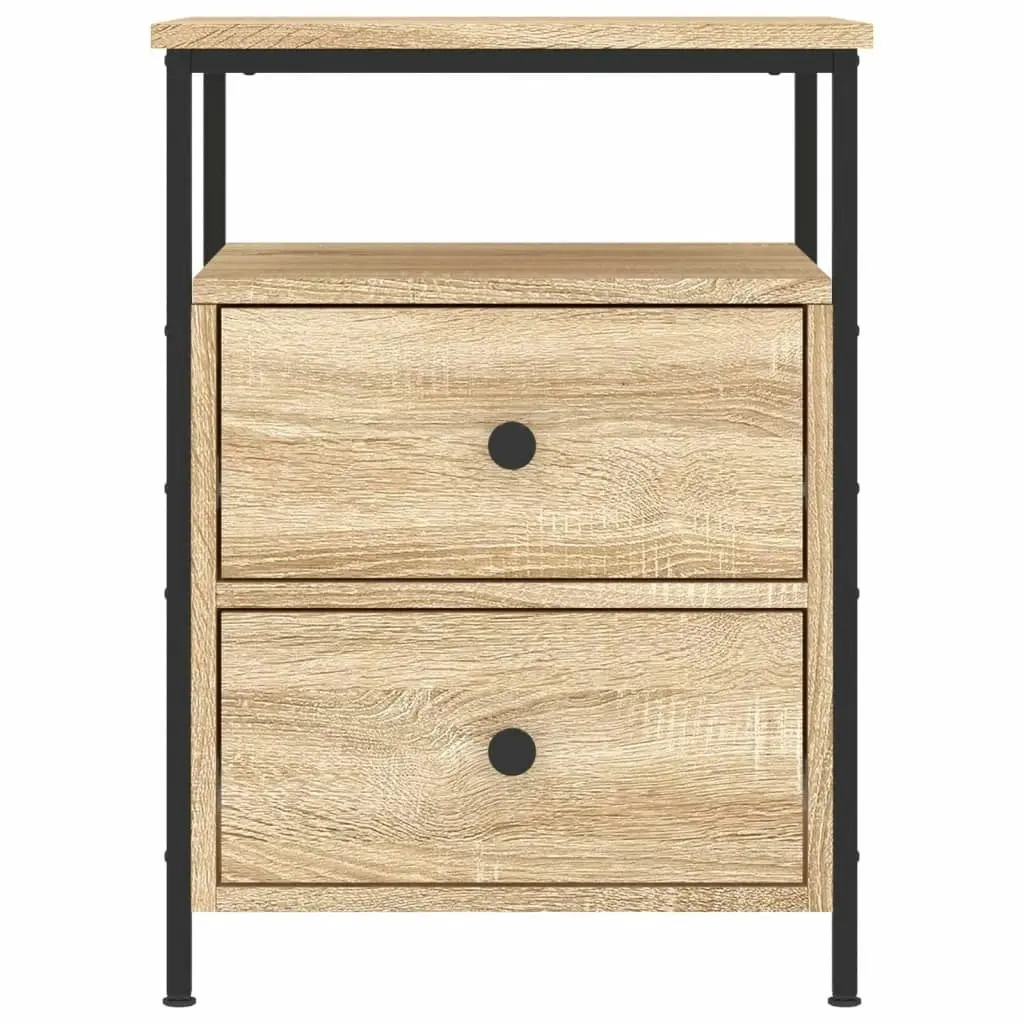 Bedside Cabinets 2 pcs Sonoma Oak 44x45x60 cm Engineered Wood 826006