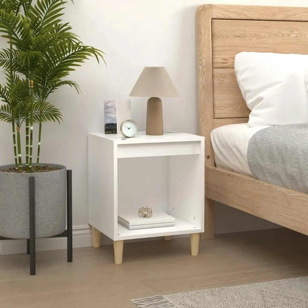 Bedside Cabinets 2 pcs White 40x35x50 cm 821859