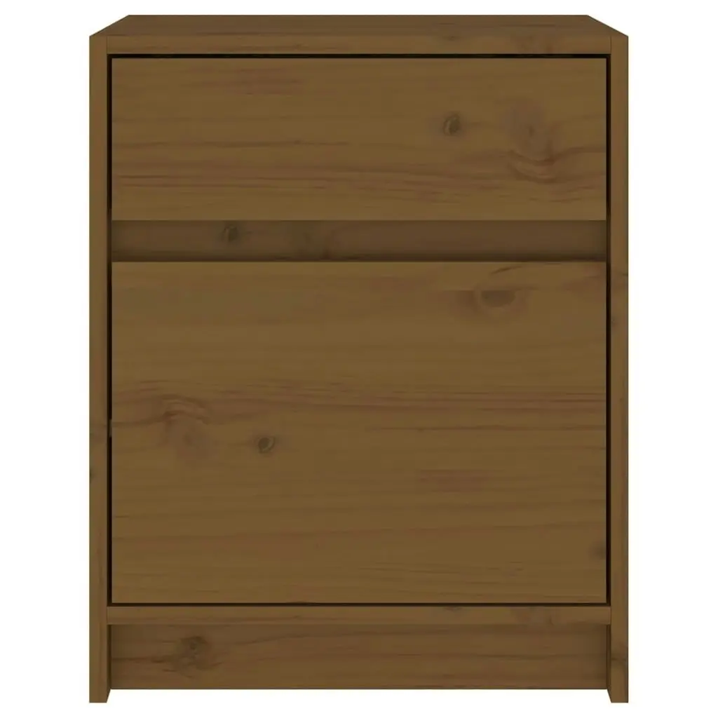 Bedside Cabinets 2 pcs Honey Brown 40x31x50 cm Solid Pinewood 808130