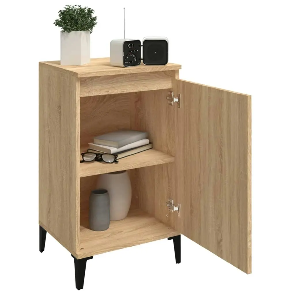 Bedside Cabinets 2 pcs Sonoma Oak 40x35x70 cm Engineered Wood 819651