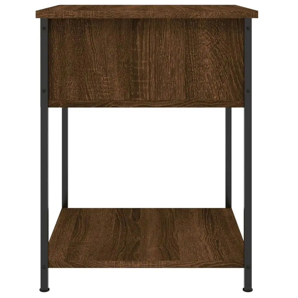 Bedside Table Brown Oak 44x45x58 cm Engineered Wood 825851