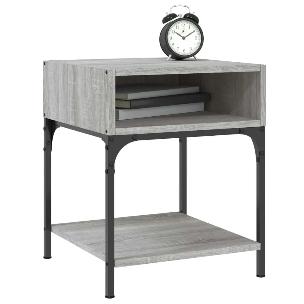 Bedside Tables 2 pcs Grey Sonoma 40x41x50 cm Engineered Wood 825880