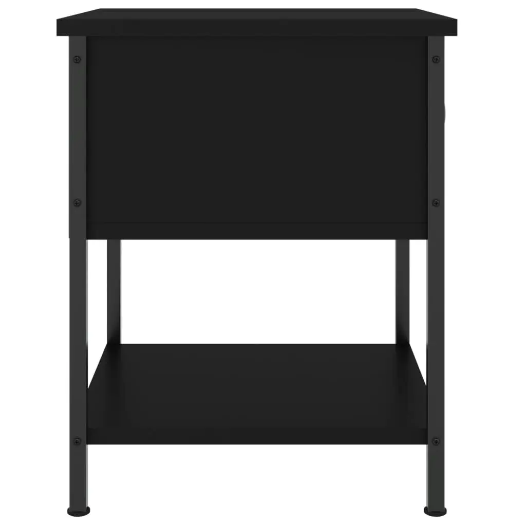 Bedside Table Black 34x35.5x45 cm Engineered Wood 825853