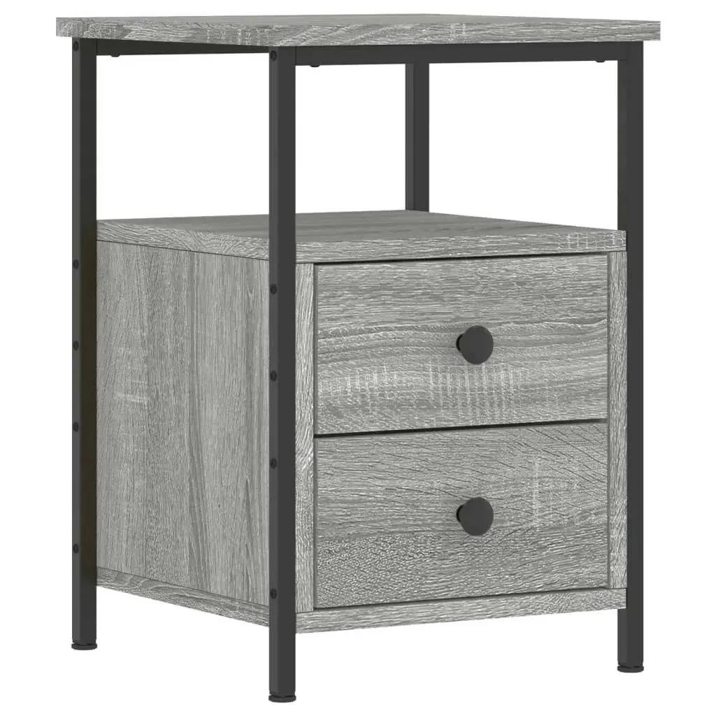 Bedside Cabinets 2 pcs Grey Sonoma 34x35.5x50 cm Engineered Wood 826020