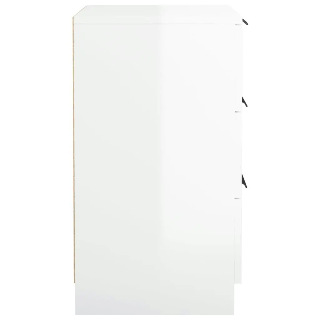 Bedside Cabinets 2 pcs High Gloss White 40x36x65 cm 811281