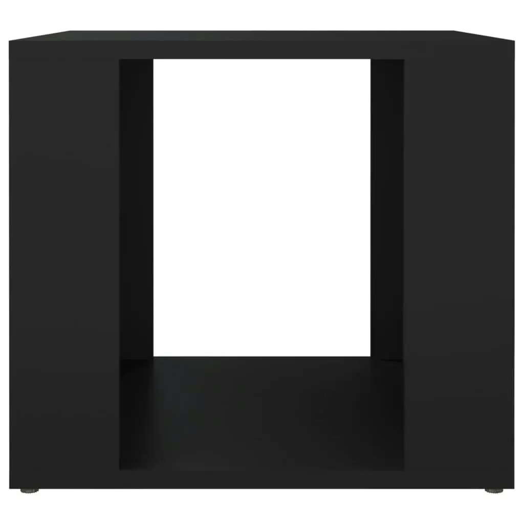 Bedside Table Black 41x40x36 cm Engineered Wood 816545