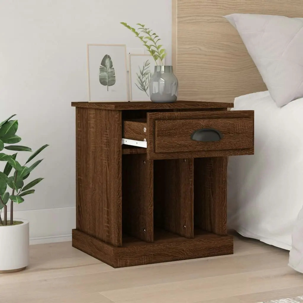 Bedside Cabinets 2 pcs Brown Oak 43x36x50 cm 816359