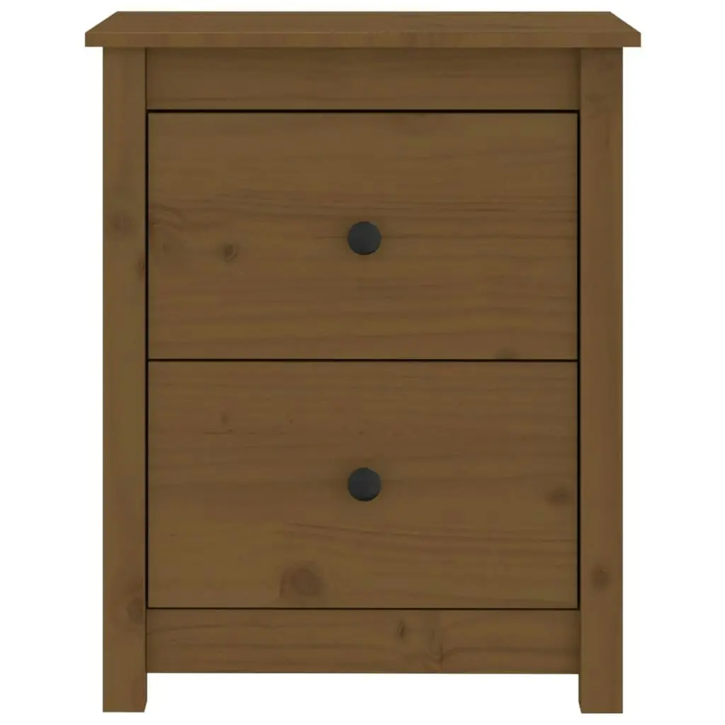 Bedside Cabinets 2 pcs Honey Brown 50x35x61.5 cm Solid Wood Pine 813686