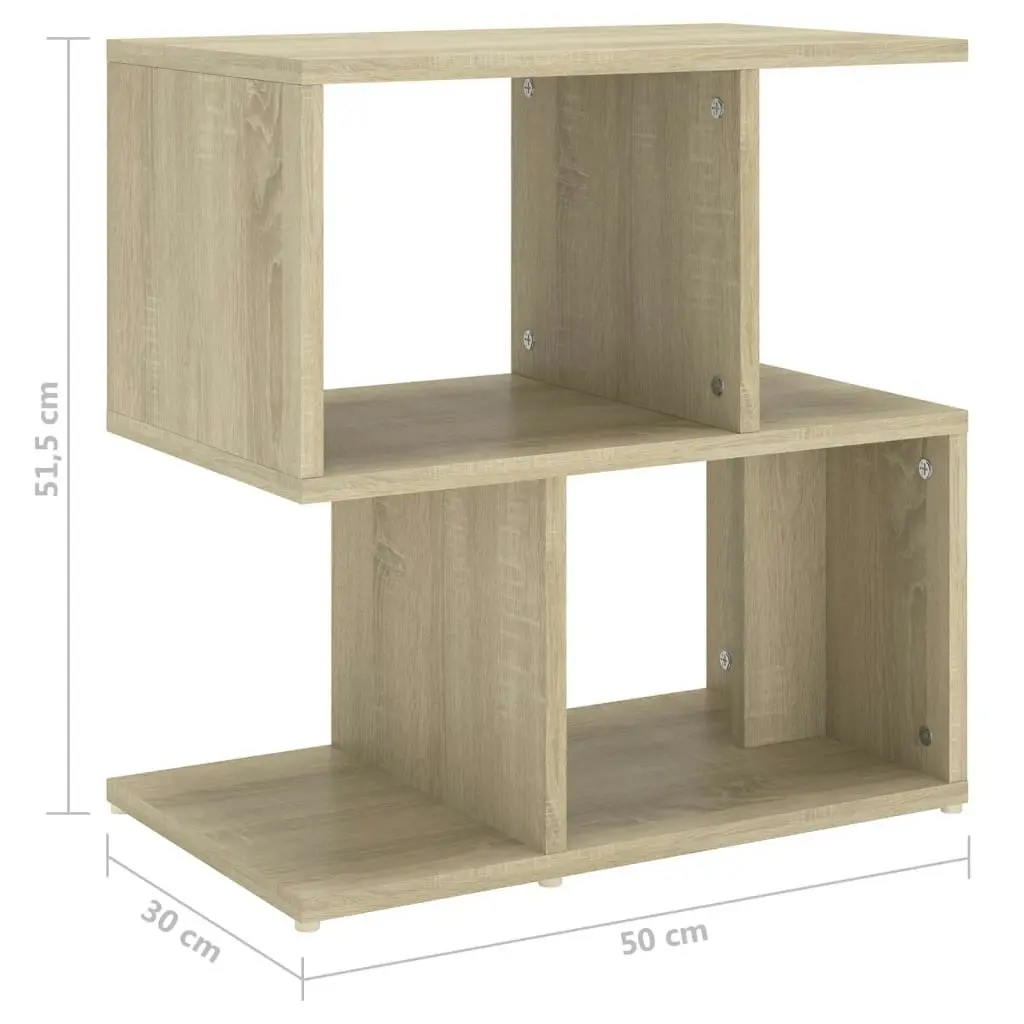 Bedside Cabinets 2 pcs Sonoma Oak 50x30x51.5 cm Engineered Wood 806371