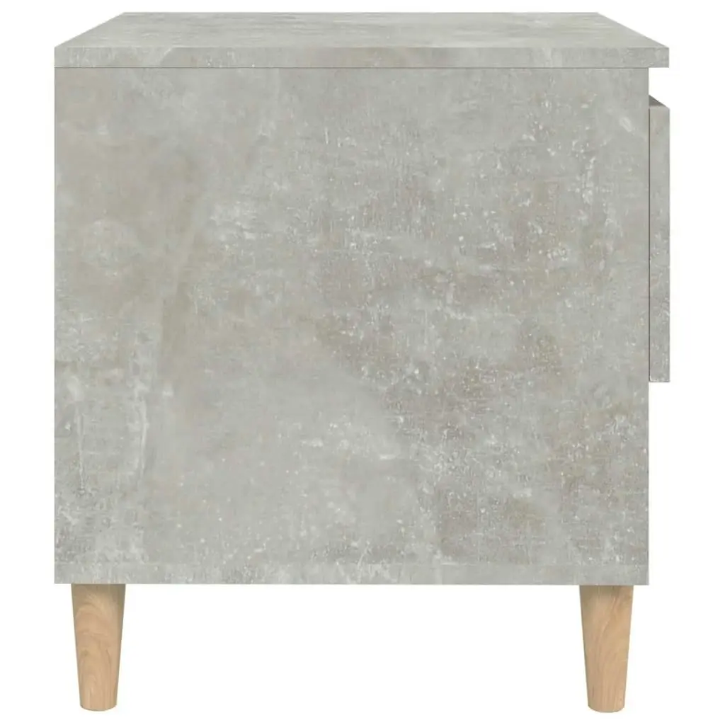 Bedside Table Concrete Grey 50x46x50 cm Engineered Wood 819540