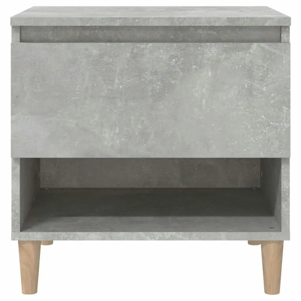 Bedside Table Concrete Grey 50x46x50 cm Engineered Wood 819540