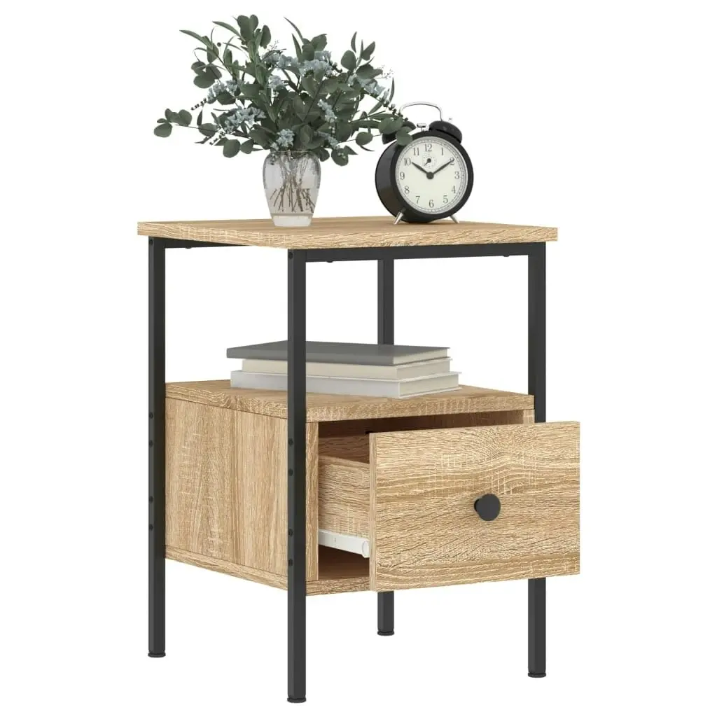 Bedside Cabinets 2 pcs Sonoma Oak 34x36x50 cm Engineered Wood 826046