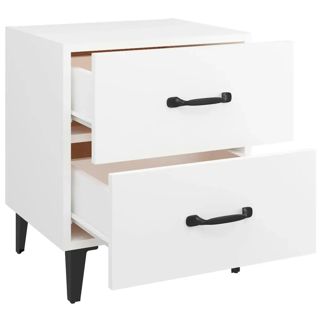 Bedside Cabinets 2pcs White 40x35x47.5 cm 811989