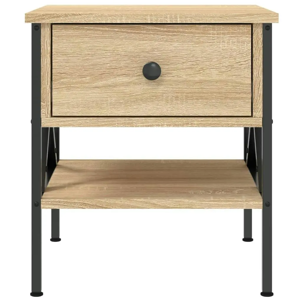 Bedside Table Sonoma Oak 40x42x45 cm Engineered Wood 825955