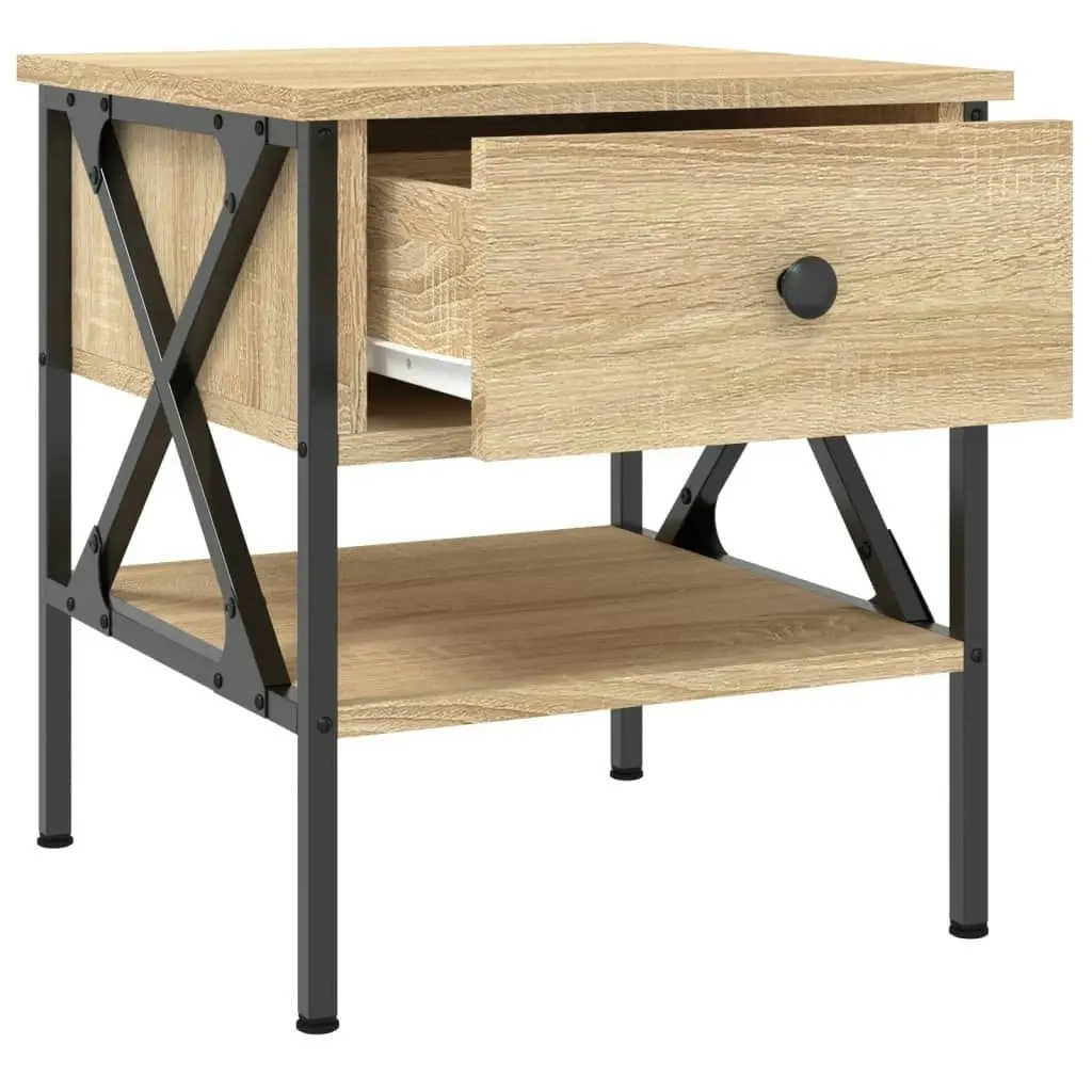 Bedside Table Sonoma Oak 40x42x45 cm Engineered Wood 825955