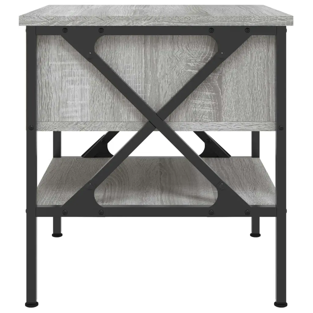 Bedside Table Grey Sonoma 40x42x45 cm Engineered Wood 825959