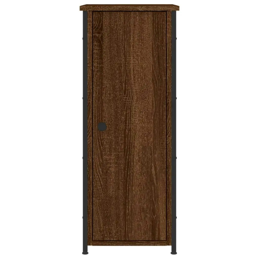 Bedside Cabinets 2 pcs Brown Oak 32x42x80 cm Engineered Wood 825972