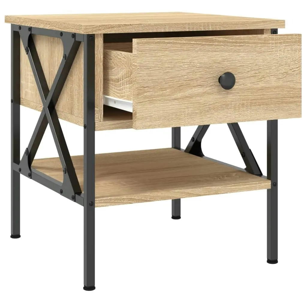 Bedside Tables 2 pcs Sonoma Oak 40x42x45 cm Engineered Wood 825956