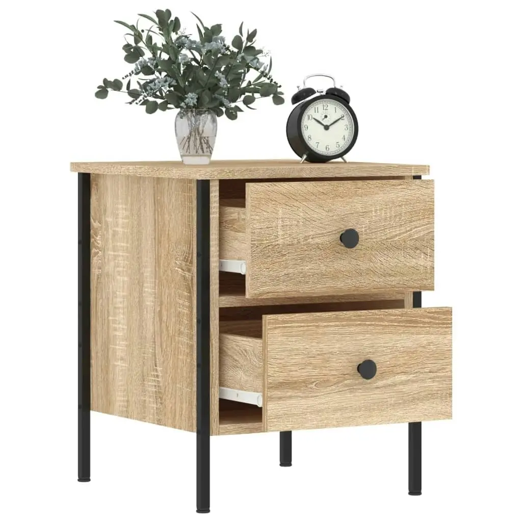 Bedside Cabinets 2 pcs Sonoma Oak 40x42x50 cm Engineered Wood 825986