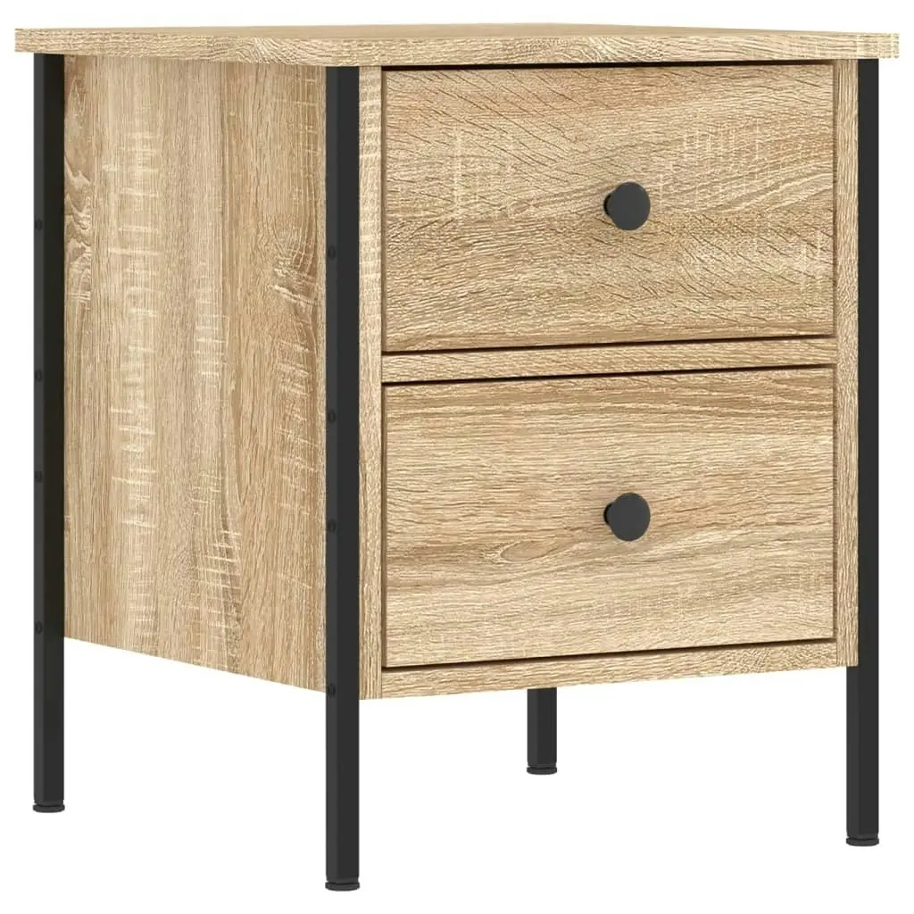 Bedside Cabinets 2 pcs Sonoma Oak 40x42x50 cm Engineered Wood 825986