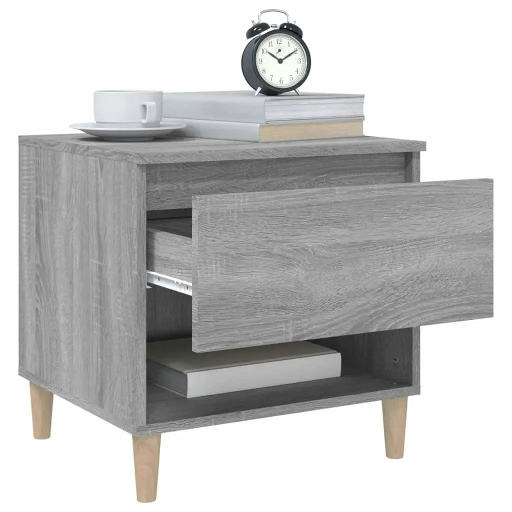 Bedside Tables 2 pcs Grey Sonoma 50x46x50 cm Engineered Wood 819545