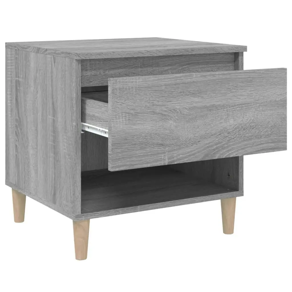 Bedside Tables 2 pcs Grey Sonoma 50x46x50 cm Engineered Wood 819545